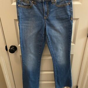 Seven7 Women's Light Blue Slim Boot Cut Jeans Size 8, 30” inseam